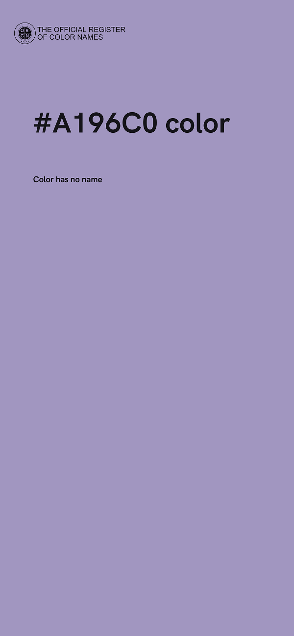 #A196C0 color image