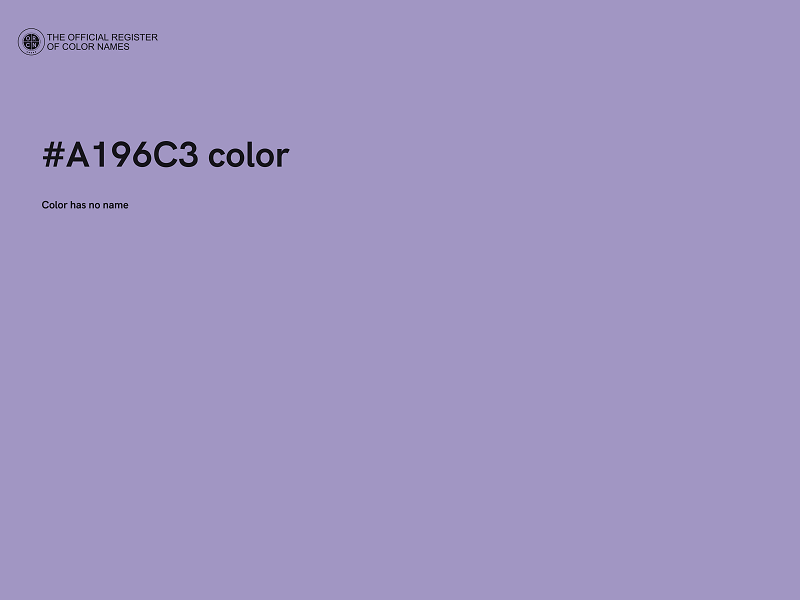 #A196C3 color image