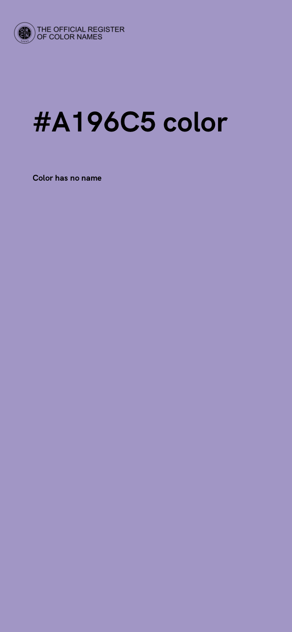 #A196C5 color image