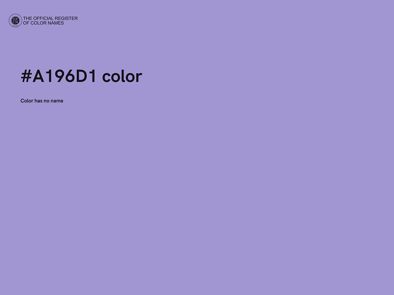 #A196D1 color image