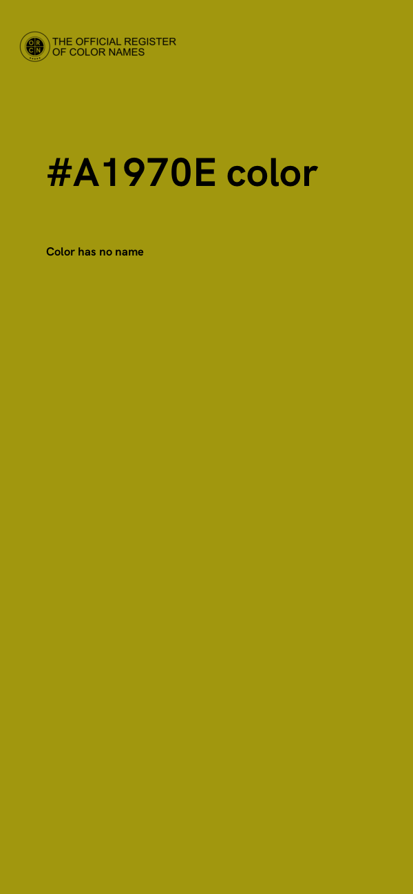 #A1970E color image