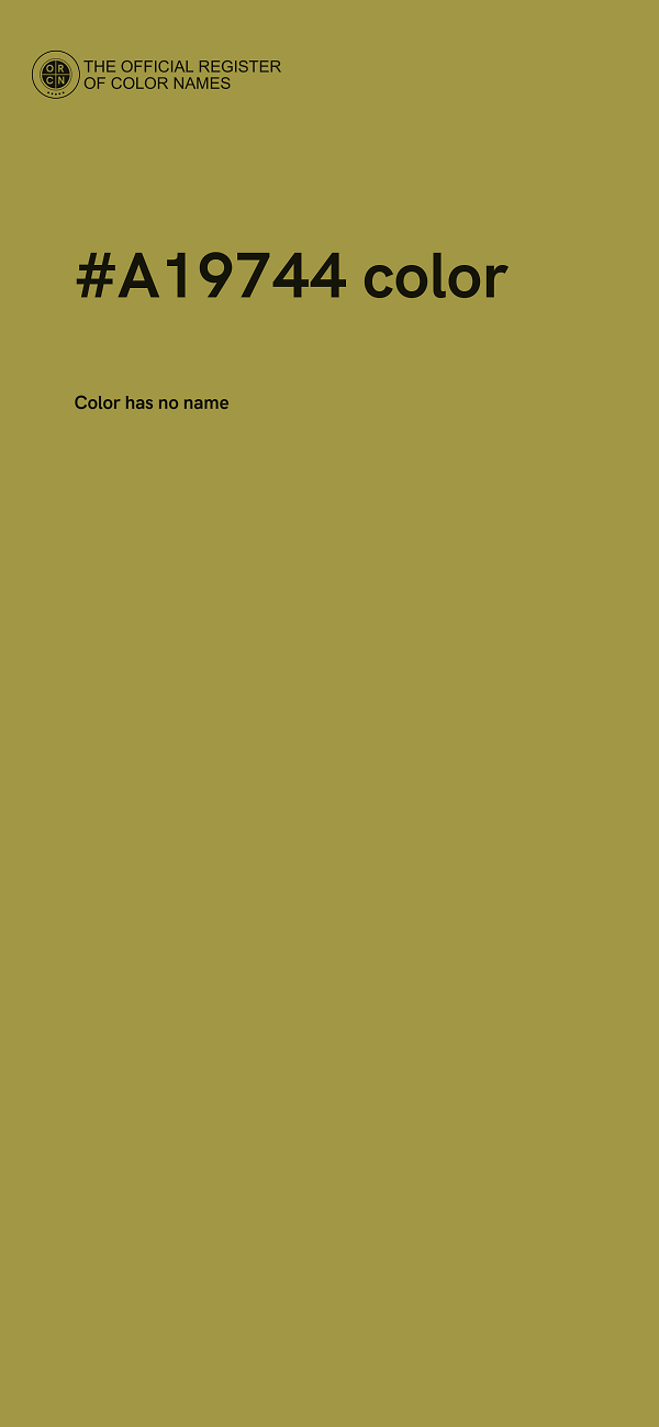 #A19744 color image