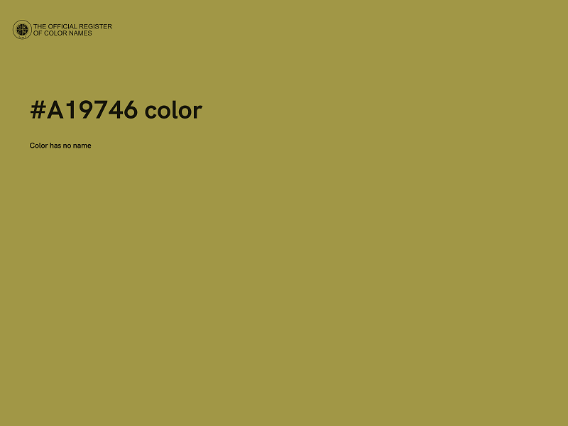 #A19746 color image