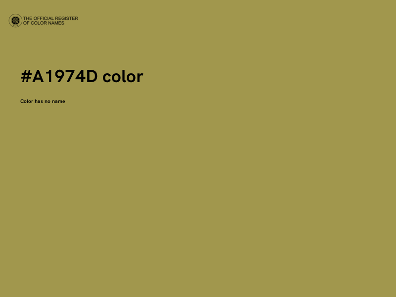 #A1974D color image