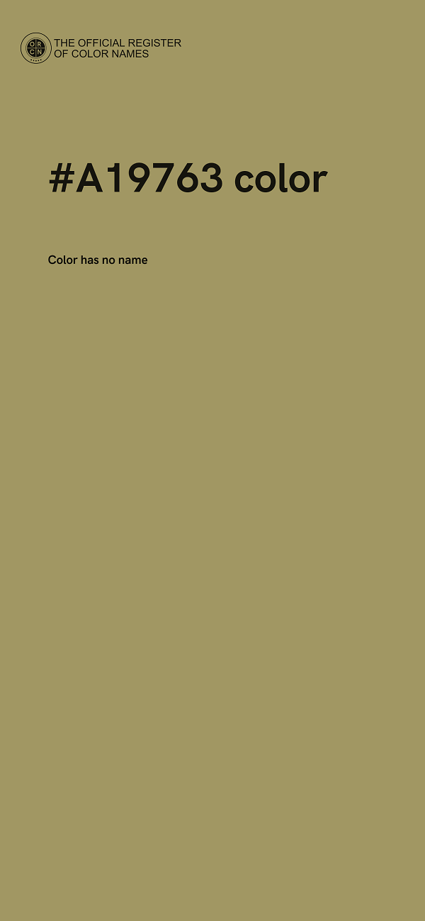 #A19763 color image