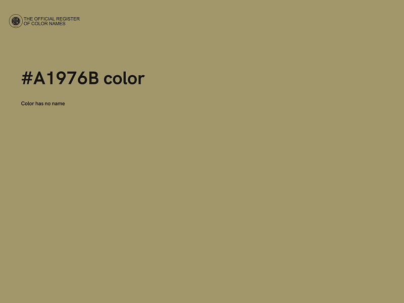 #A1976B color image