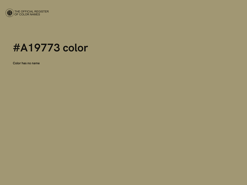 #A19773 color image