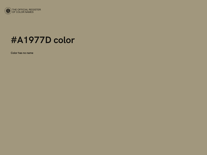 #A1977D color image