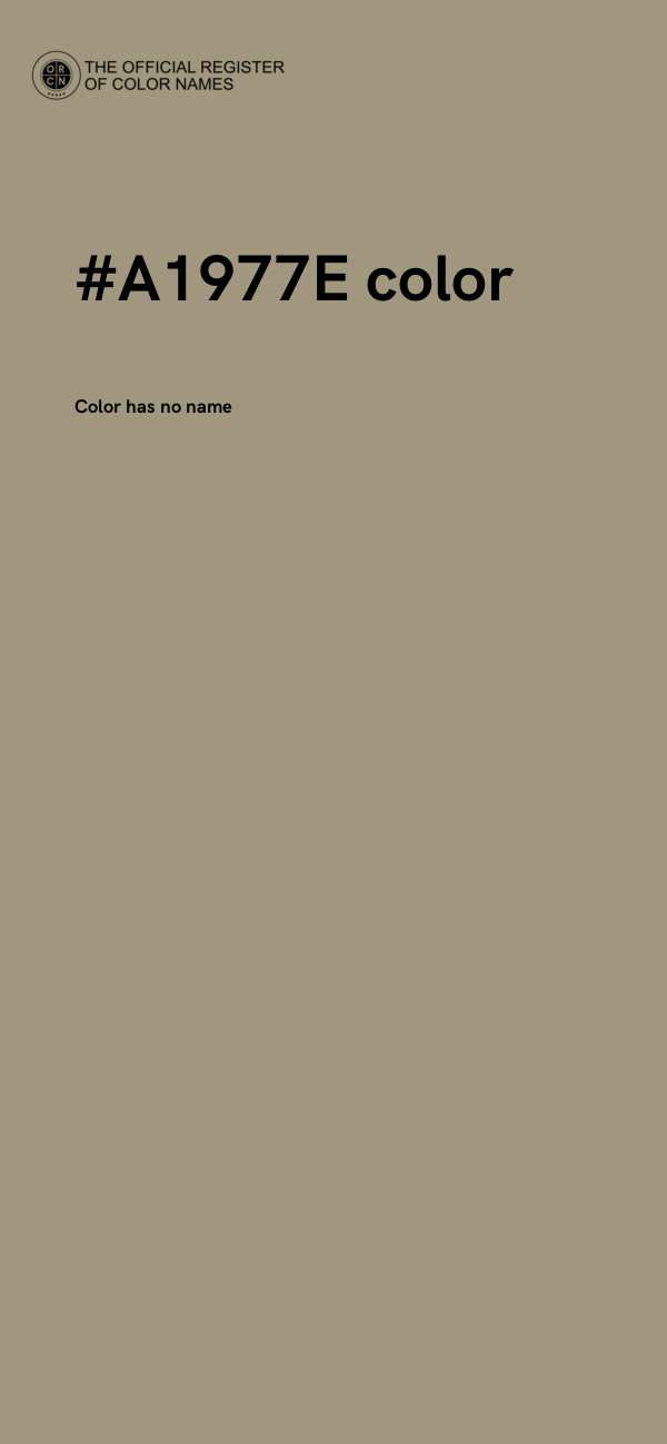 #A1977E color image
