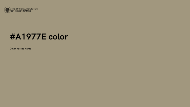 #A1977E color image