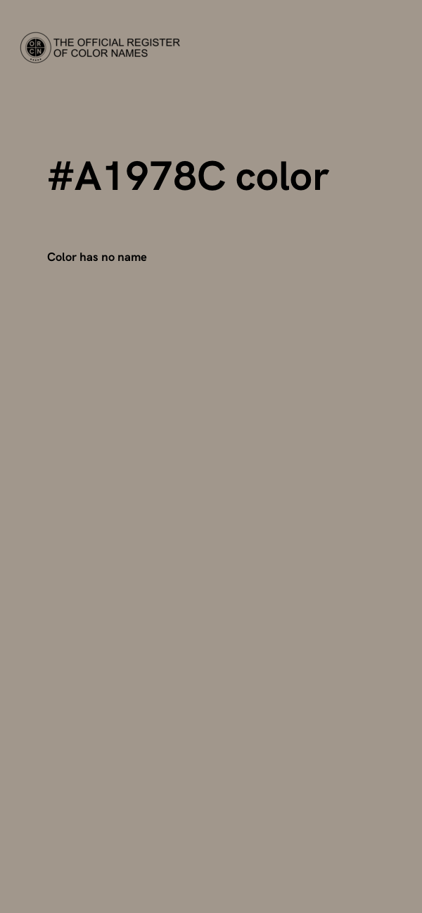 #A1978C color image