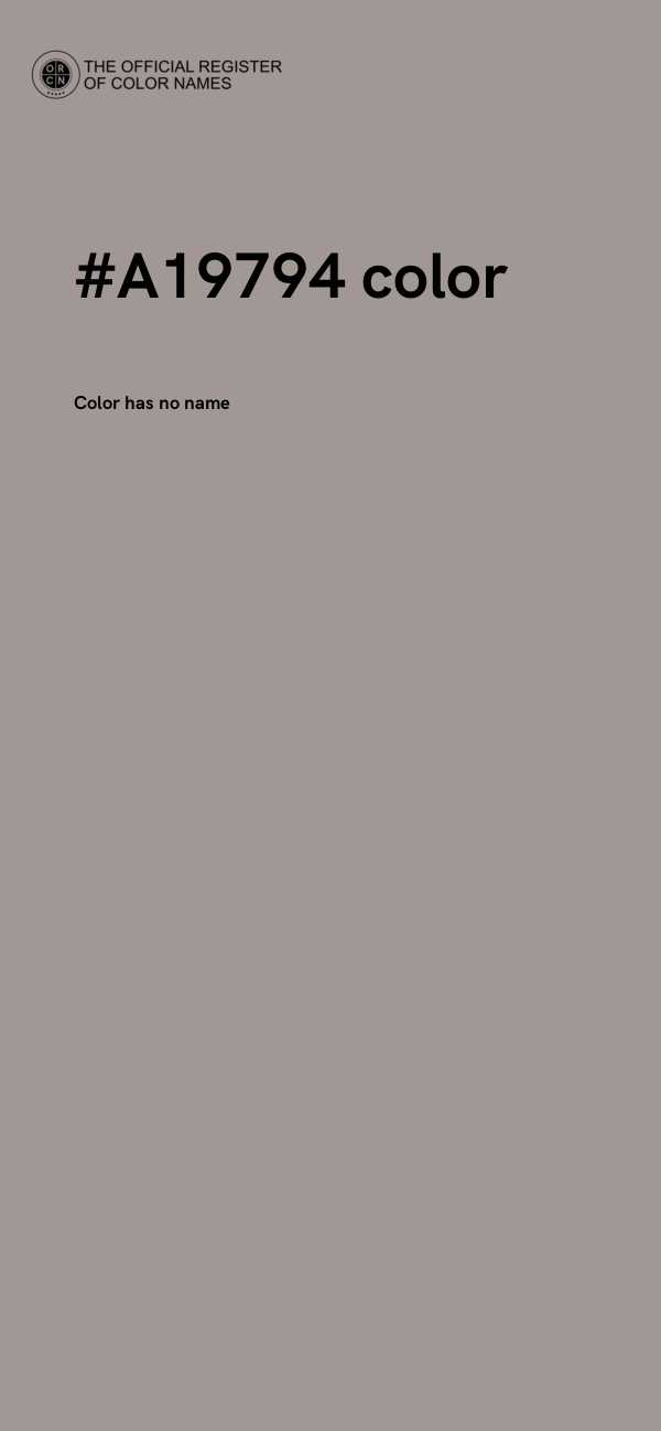 #A19794 color image