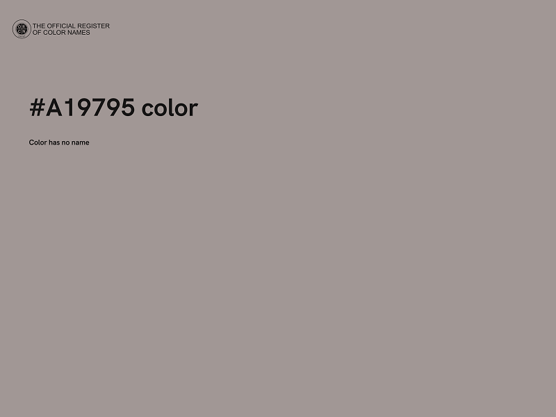 #A19795 color image