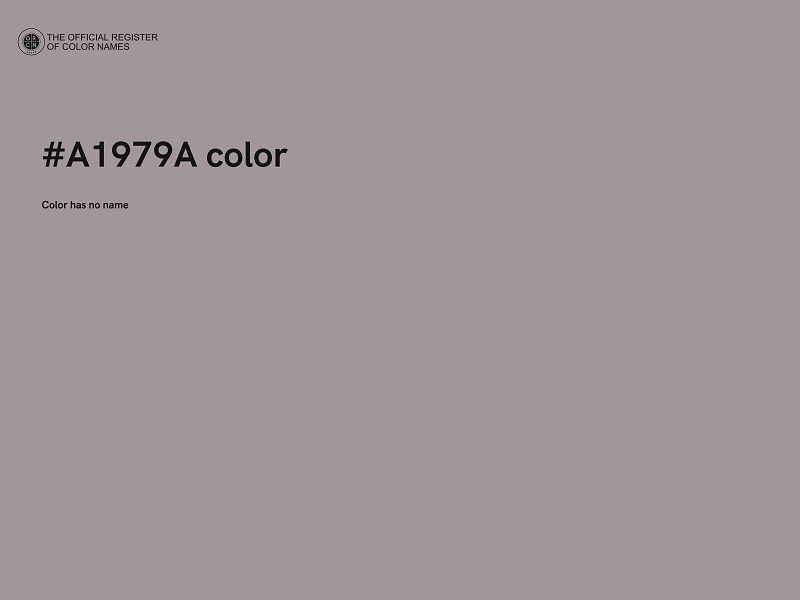 #A1979A color image