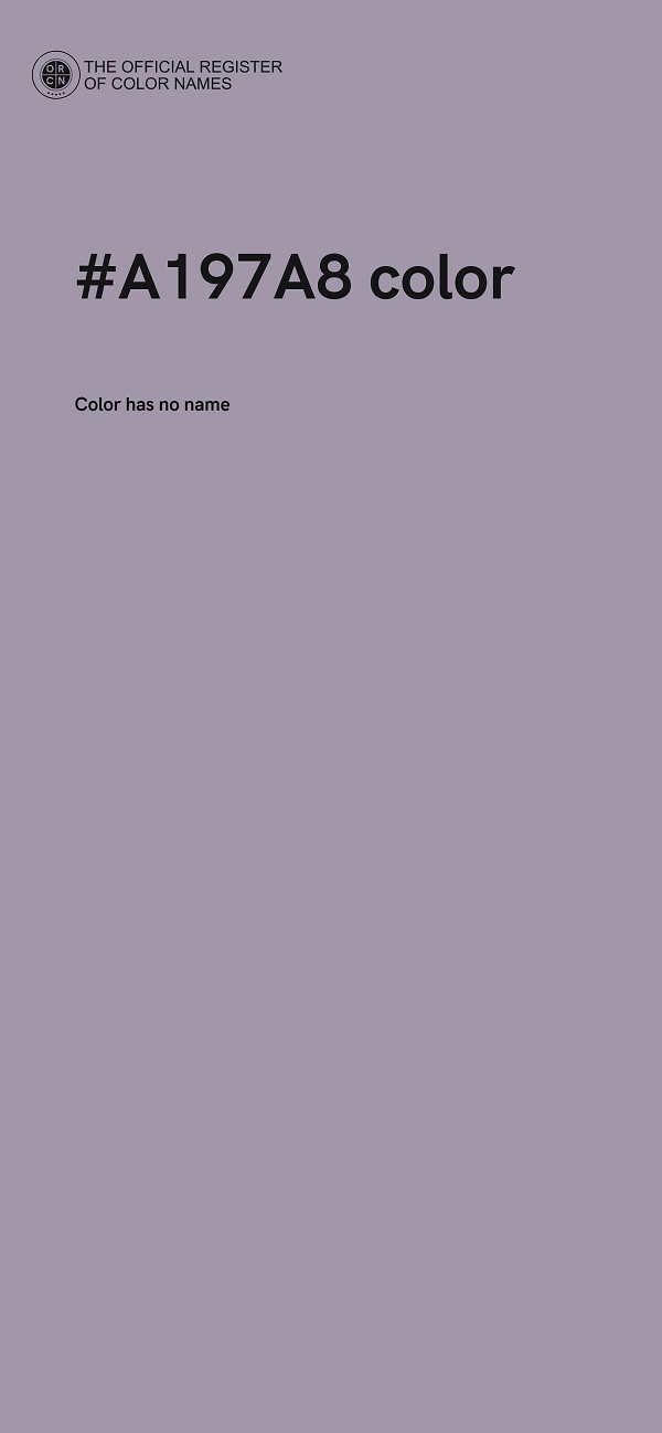 #A197A8 color image