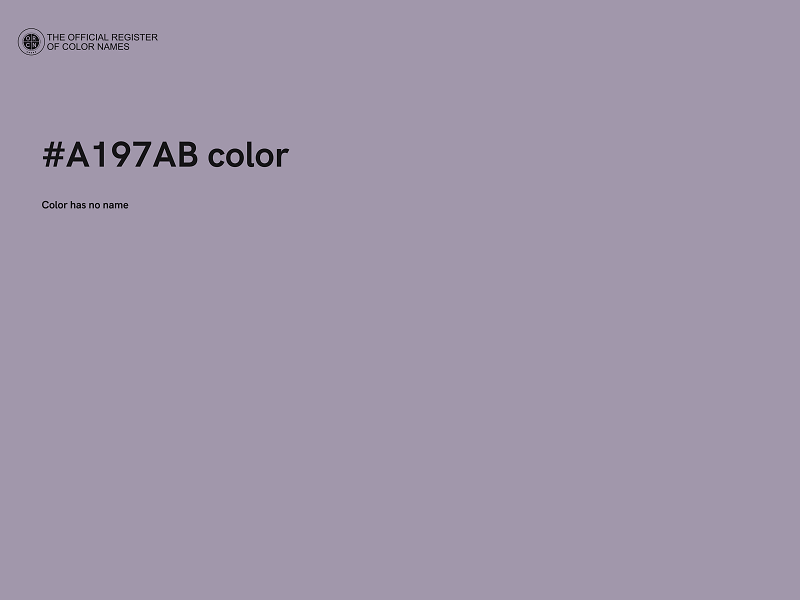 #A197AB color image
