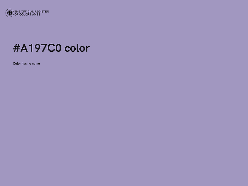 #A197C0 color image