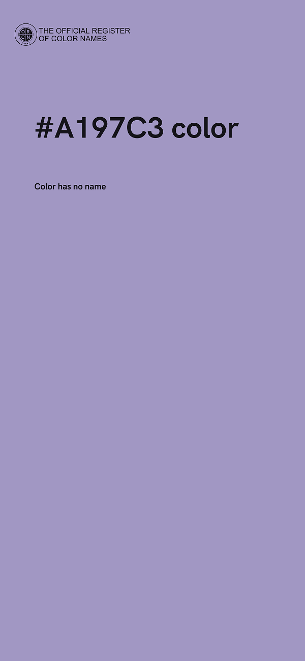 #A197C3 color image