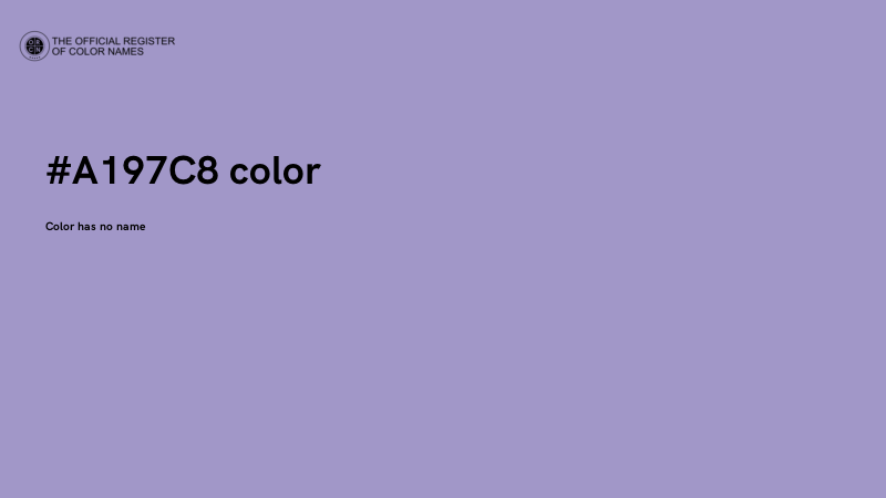 #A197C8 color image