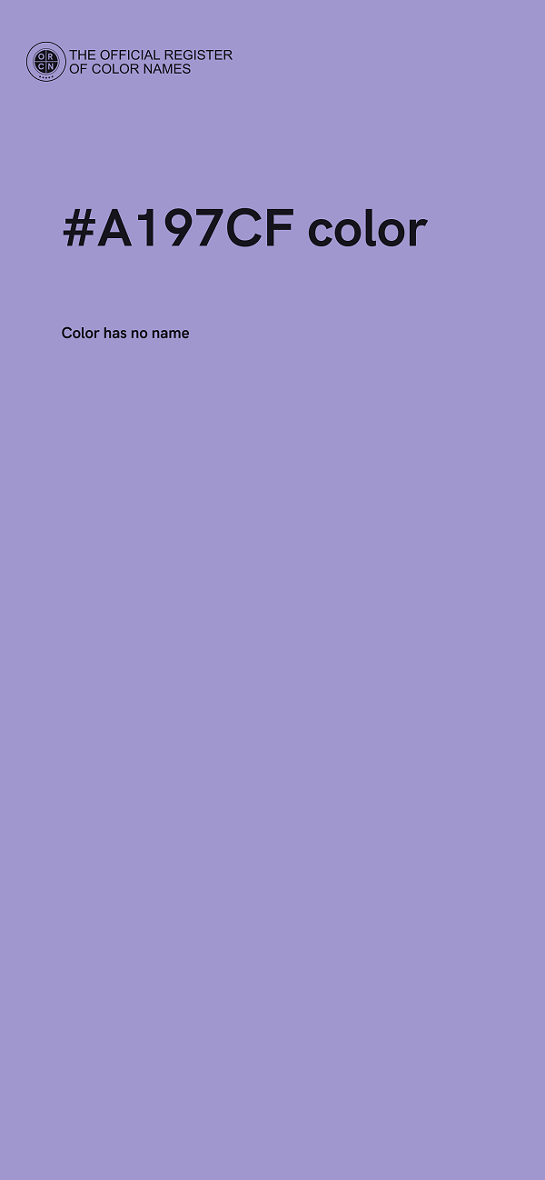 #A197CF color image