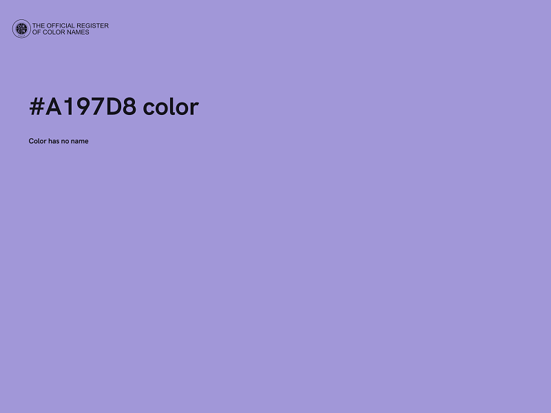 #A197D8 color image