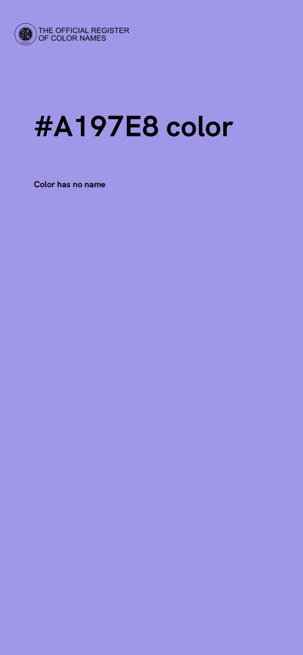 #A197E8 color image