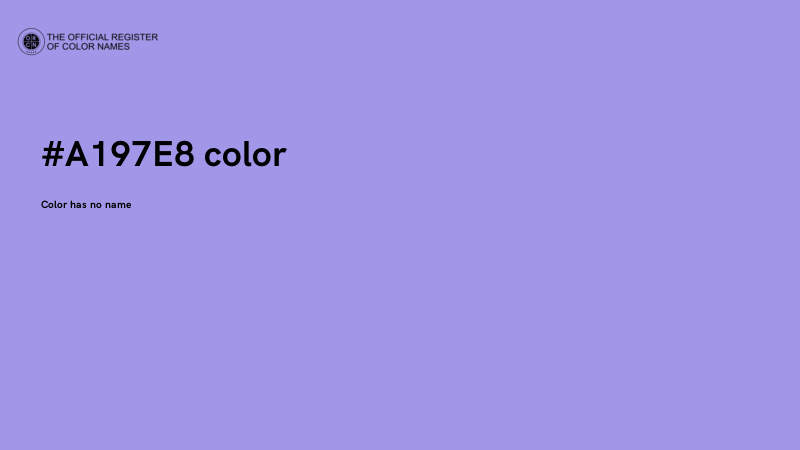 #A197E8 color image