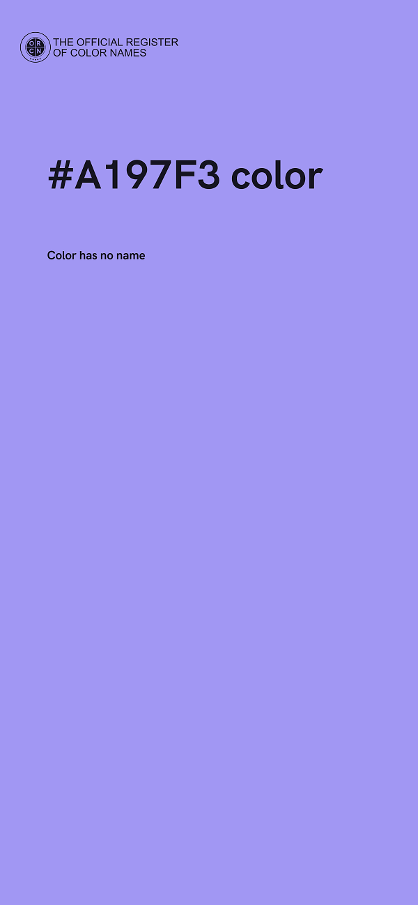 #A197F3 color image