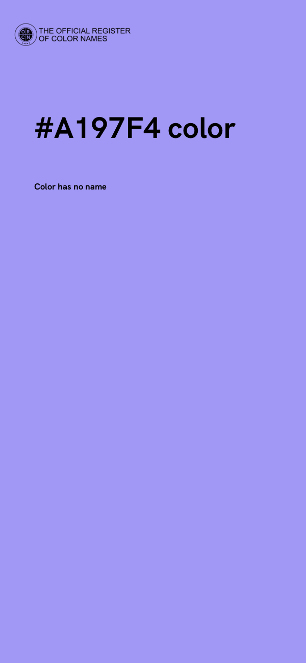 #A197F4 color image