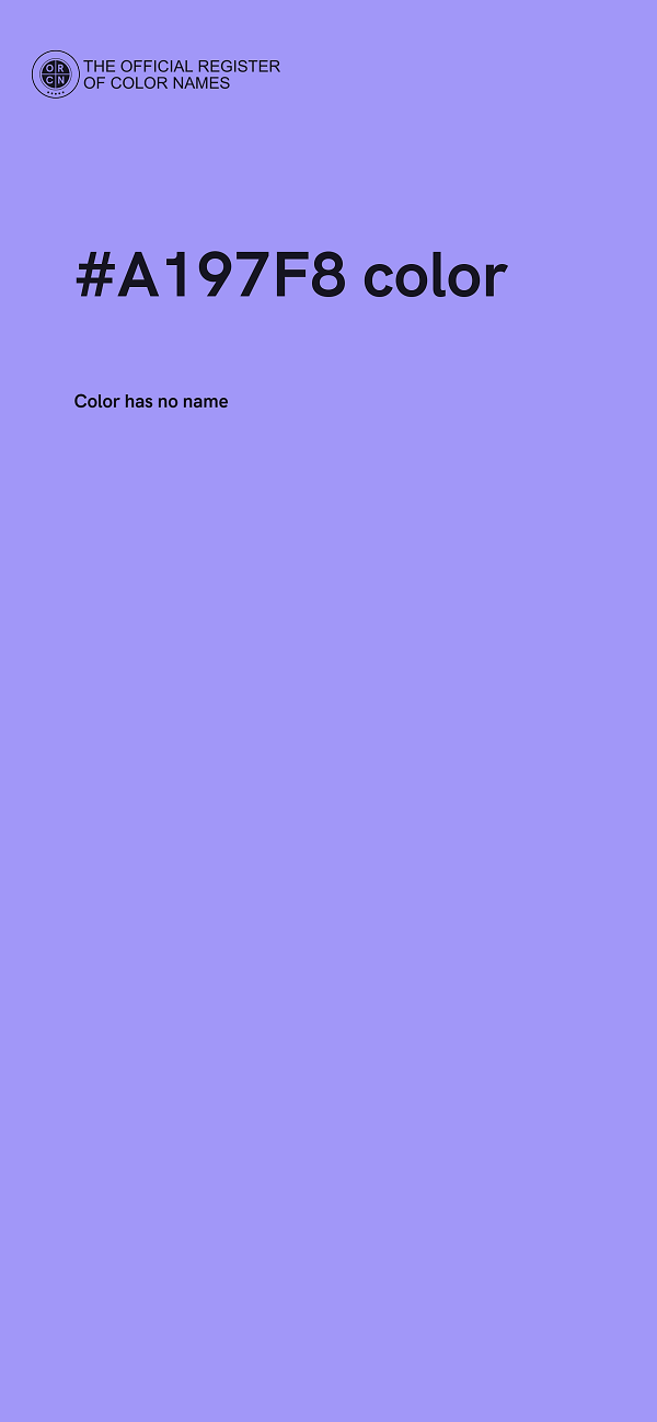 #A197F8 color image