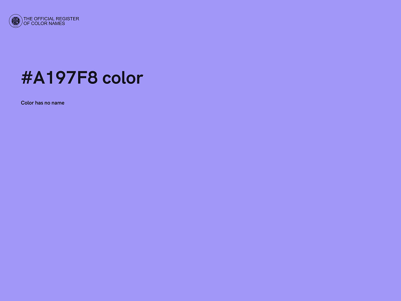 #A197F8 color image