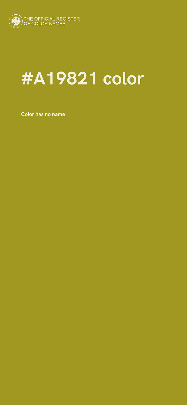#A19821 color image