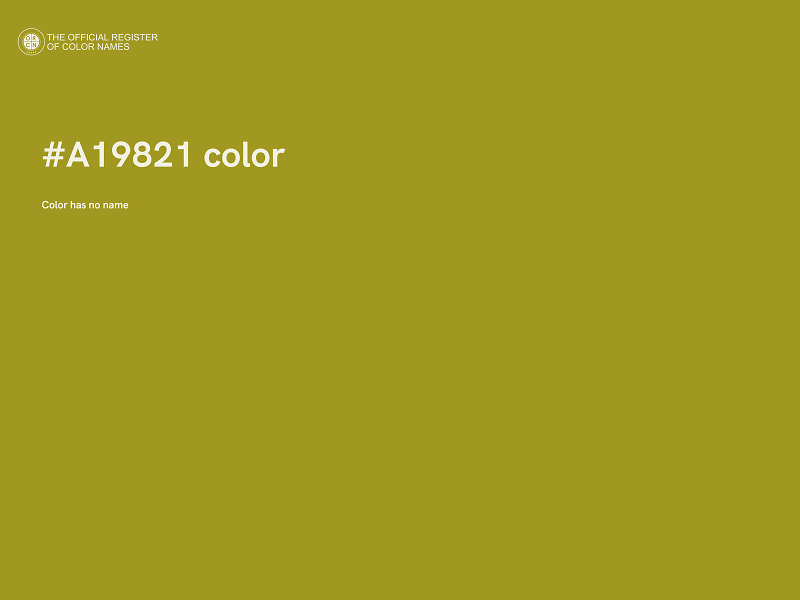 #A19821 color image