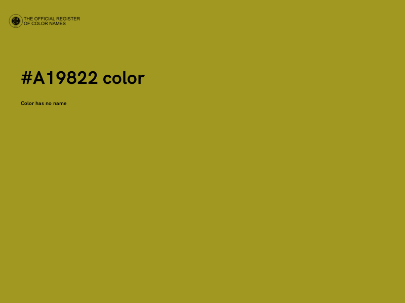 #A19822 color image