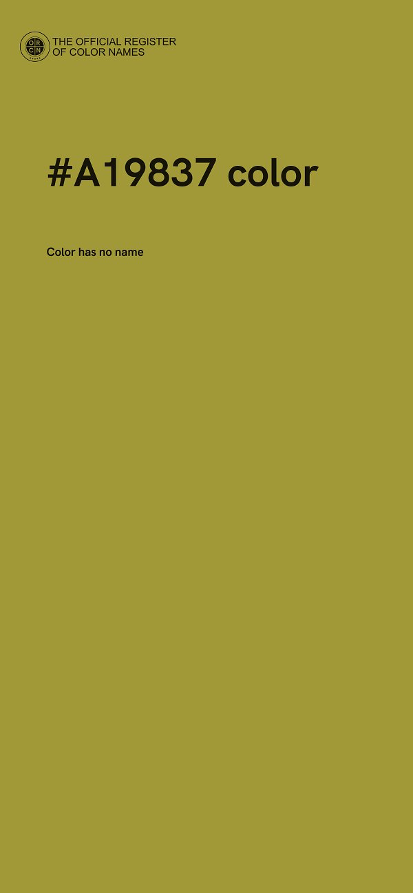 #A19837 color image