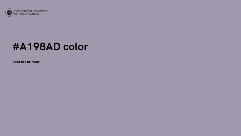 #A198AD color image