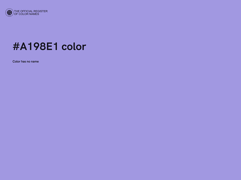 #A198E1 color image