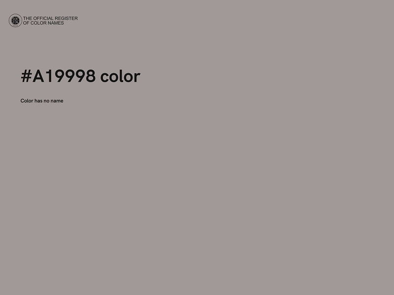 #A19998 color image