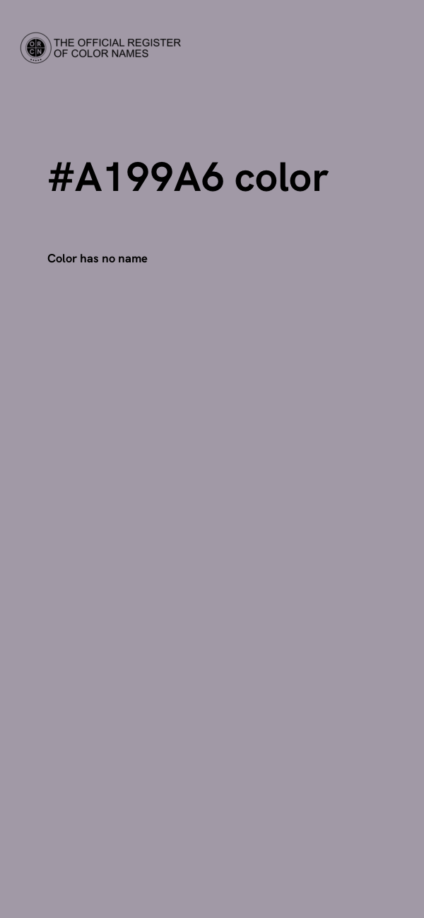 #A199A6 color image