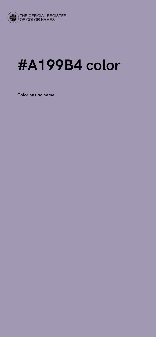 #A199B4 color image