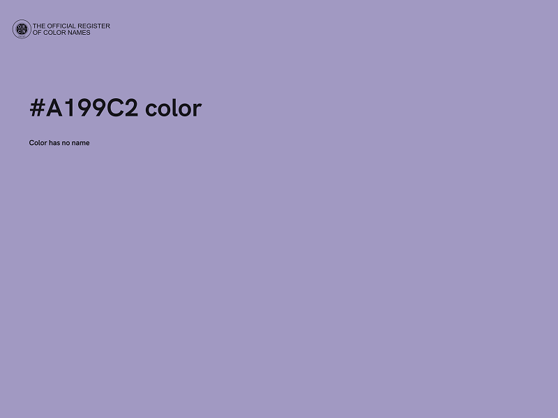 #A199C2 color image