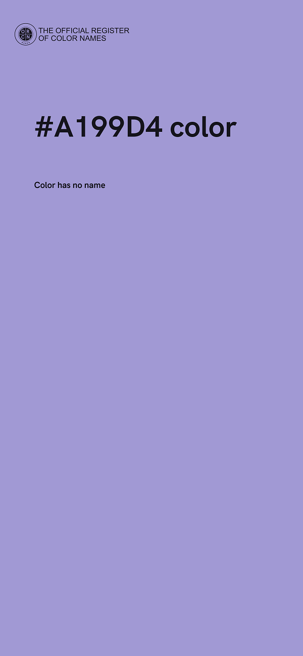 #A199D4 color image