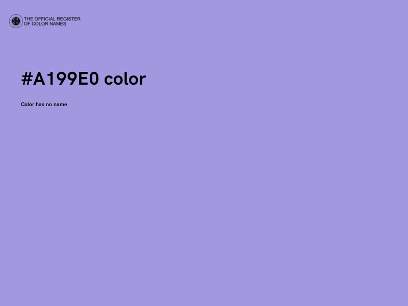 #A199E0 color image
