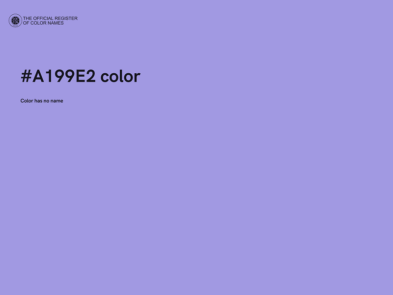 #A199E2 color image