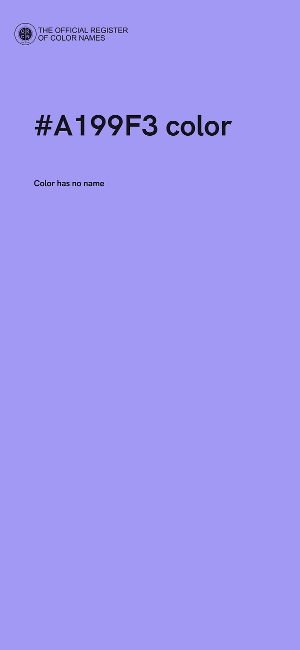 #A199F3 color image