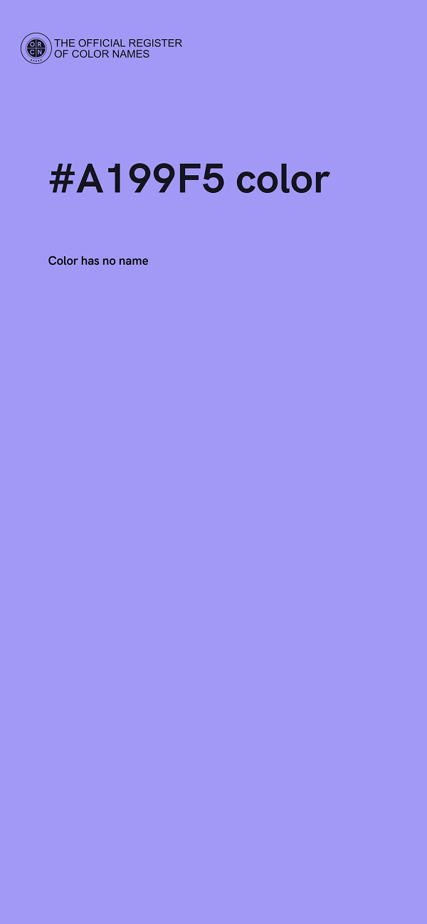 #A199F5 color image