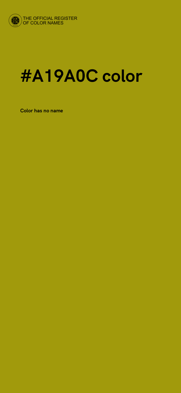#A19A0C color image