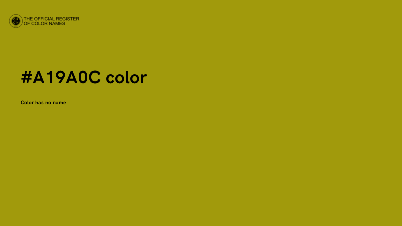 #A19A0C color image