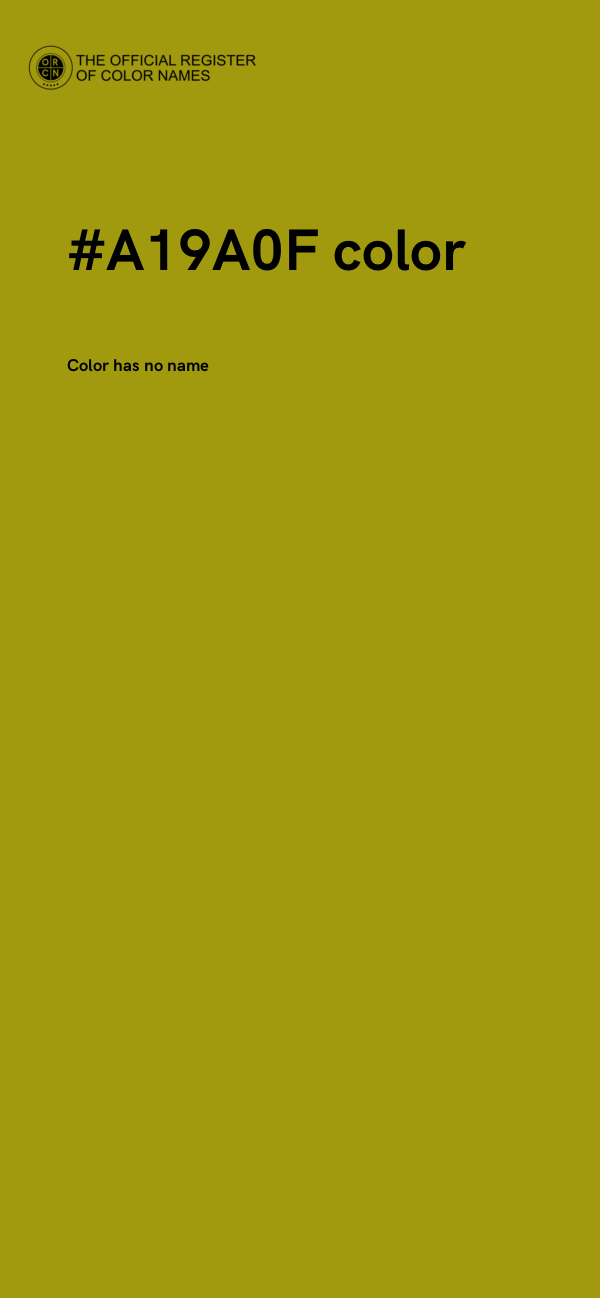 #A19A0F color image