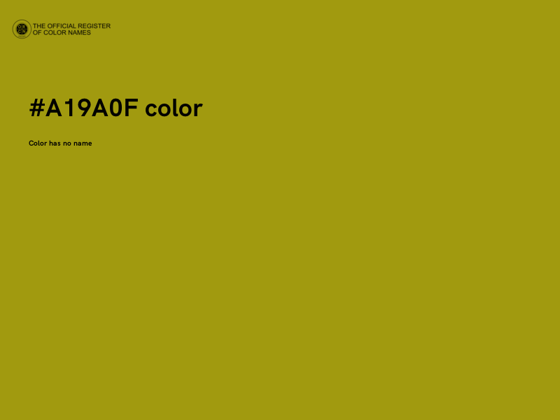 #A19A0F color image
